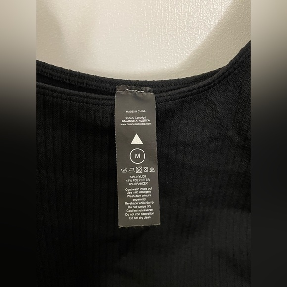 The Linear Midi Dress, black. Balance Athletica, size medium. Worn once! - Picture 3 of 3